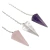 Kit com 3 Pedras Naturais: Cristal de Quartzo, Ametista e Quartzo Rosa