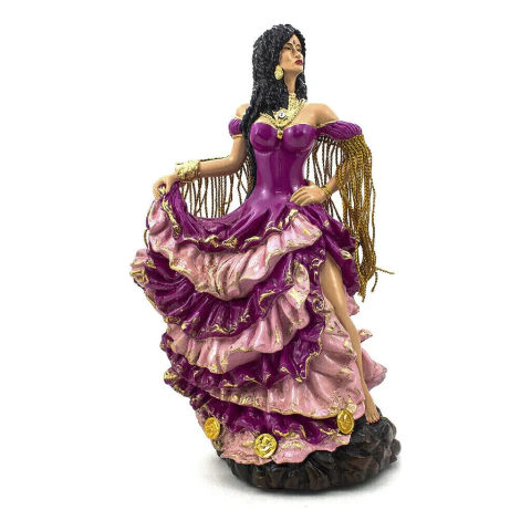 Imagem Cigana Rosa Luxo Resina Camasi em Resina - 25cm