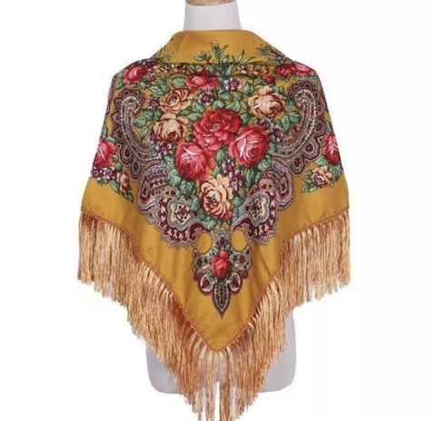 Lenço para Cigana Amarelo