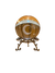 Bola de Cristal Ornamental Lua e Estrela - comprar online