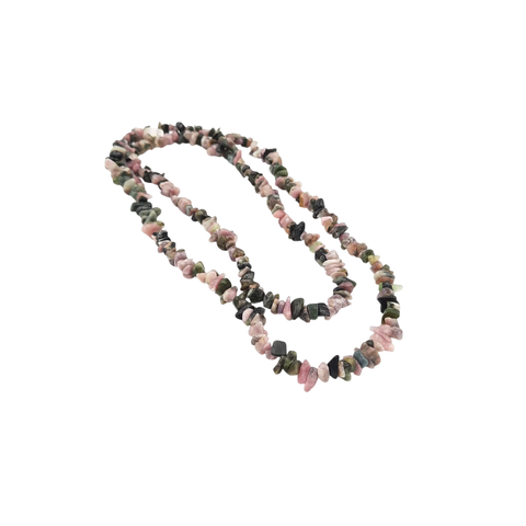 Colar de Cascalho de Turmalina Melancia - comprar online