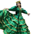 Boneca Cigana Colorida Cor Verde - 42cm - comprar online