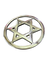 Estrela de 6 Pontas Cigana Prateada - 10CM - comprar online