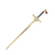 Punhal Cigano Dourado Lindissimo Decorativo Altar Pedra Vermelha - comprar online