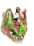 Boneca Cigana Colorida c/ Branco Porcelana - 42cm - comprar online