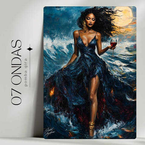 Quadro Sete Ondas - Renovação, Fé e Prosperidade