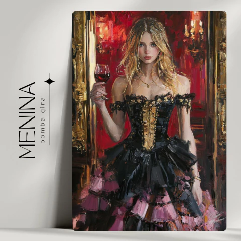 Quadro Pombagira Menina - Energia, Alegria e Proteção