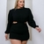 Macaquinho Plus Size Feminino Short Saia Aberto Lateral 0318 na internet