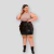 Conjunto Plus Size Saia Couro Cargo e Blusa Gola alta 0635 - comprar online