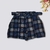 Short Feminino Plus Size Estampado Xadrez Cinto Alfaiataria 0285