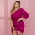 Vestido Plus Size Feminino Justo com Cordão 1 Manga 48 ao 52 0057 - comprar online