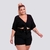 Conjunto Plus Size Cropped Amarrar Short + Cinto Veste 48 52 0139 na internet