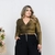 Imagem do Cropped Lurex Manga Longa Plus Size Moda Roupa Feminina GG