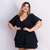 Vestido Plus Size Feminino Decote U Com Lastec Cintura 0564 - comprar online