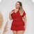 Conjunto Plus Size Feminino Cropped com Botões e Short Saia 0396 - loja online