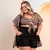 Conjunto Plus Size Kimono + Cropped + Short 48 ao 52 - 0291 - comprar online