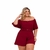 Imagem do Macaquinho Feminino Plus Size Ciganinha Solto Cinto 48-52 0206
