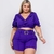 Conjunto Plus Size Feminino Cropped de babado Short Cinto 0246 - loja online