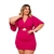 Macaquinho Plus Size Feminino Short Saia Manga Flare 0463 - loja online