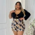 Conjunto Plus Size Shorts Saia Cropped 1 Manga C Argola 0508 na internet