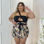 Conjunto Plus Size Cropped Decote + Short Saia 0509 - Bellucy Modas