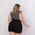 Conjunto Plus Size Blusa Muscle Tee + Short C Cinto 0482 - loja online
