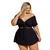 Macaquinho Plus Size Feminino Short Saia Aberto Cintura 0439 - comprar online