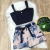Conjunto Plus Size Feminino Cropped Short Estampado 1831