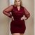 Vestido Plus Size Feminino Paetê Manga Longa Roupas 48 a 52 0122 - loja online
