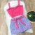 Conjunto Plus Size Feminino Cropped Short Estampado 1831
