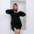 Vestido Feminino Plus Size Tubinho Com Manga Longa 0317
