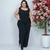 Macacão Plus Size Feminino Pantalona Fenda Lateral Com Cinto 0380 - Bellucy Modas