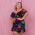 Vestido Plus Size Ombro a Ombro de Babado Elastec 0556