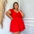 Vestido Plus Size Rodado XGG Decote V Veste 52 ao 58 0586 - loja online