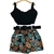 Conjunto Plus Size Cropped Nuvem + Short Saia Cinto 0294 na internet