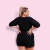 Conjunto Plus Size Cropped Amarrar Short + Cinto Veste 48 52 0139