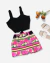 Conjunto Plus Size Short saia Cropped Roupas Femininas GG 1999