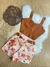 Conjunto Cropped e Short Estampado com Detalhe De Botão 0307 na internet