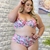 Biquíne Feminino Plus Size e M Cintura alta Com Bojo 0253