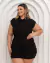 Macaquinho Plus Size C Faixa Fecho em Botoes na Frente 0456 - comprar online
