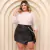 Conjunto Plus size Blusa Manga Longa + Shorts Saia Corrente 0503