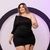 Vestido Plus Size Feminino Justo com Cordão 1 Manga 48 ao 52 0057 - comprar online