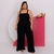 Macacão Plus Size Feminino Pantalona Fenda 0506 na internet
