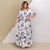 Vestido Longo Plus Size Ciganinha Elastec Na Cintura 0519