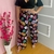 Calça Pantalona Plus Size Wide Leg Com Fenda Nas Laterais 0160 na internet