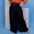 Calça Feminina Plus Size Pantalona Com Cinto 0287