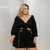 Imagem do Conjunto Feminino Plus Size Cropped Estampado e Short Liso 0341