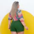 Conjunto Plus Size Cropped Amarrar Short + Cinto Veste 48 52 0139 - loja online