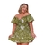 Vestido Plus Size Ombro a Ombro de Babado Elastec 0556