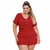 Conjunto Plus Size Feminino Cropped com Botões e Short Saia 0396 - comprar online